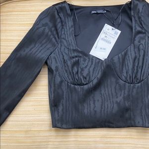 Zara satin top